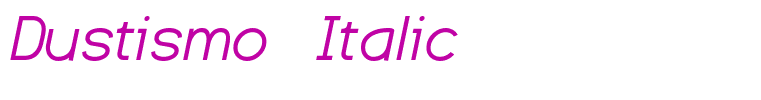 Dustismo  Italic